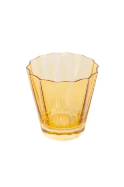 Estelle Colored Sunday Low Balls, Set of 2 in Yellow