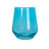 Estelle Colored Wine Stemless, Set of 6 in Ocean Blue