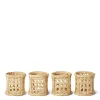 Eva Raffia Napkin Rings, Set of 4