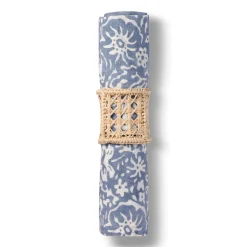 Eva Raffia Napkin Rings, Set of 4