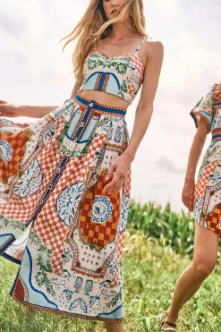 Eva Skirt in Sundance Tile