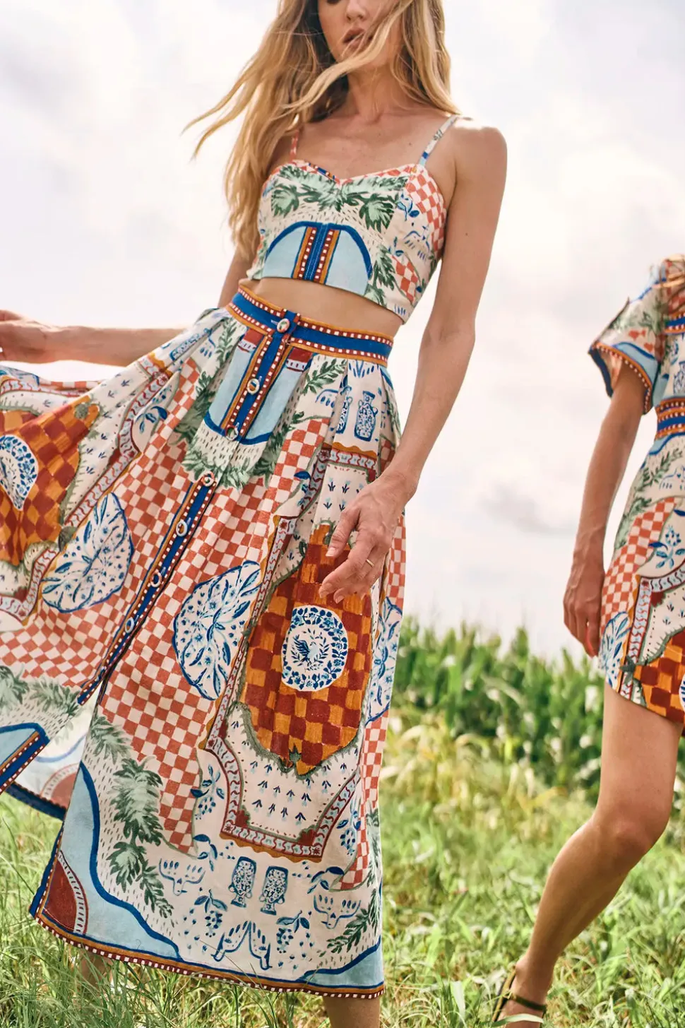 Eva Skirt in Sundance Tile