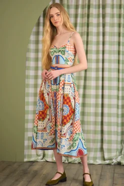 Eva Skirt in Sundance Tile