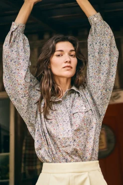 Evangeline Shirt - Made with Liberty Fabric in Katie and Millie