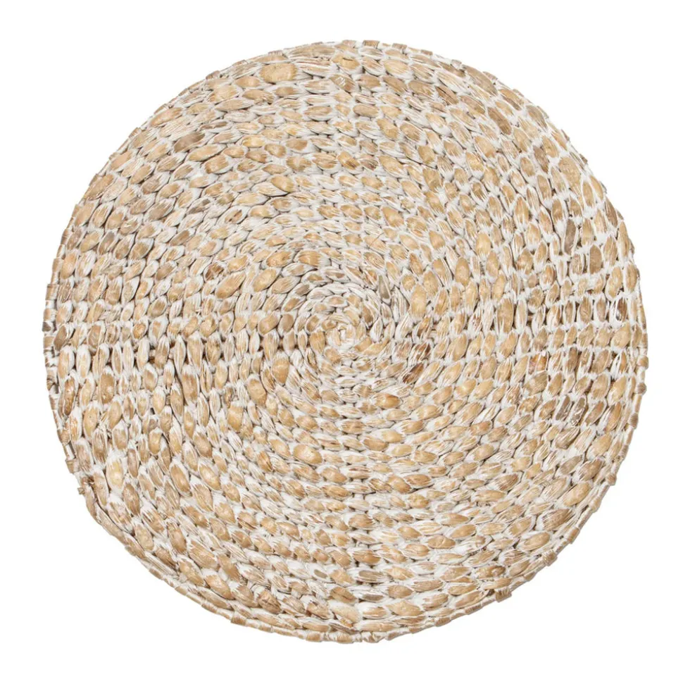 Everyday White Wash Round Placemat, Set of 4