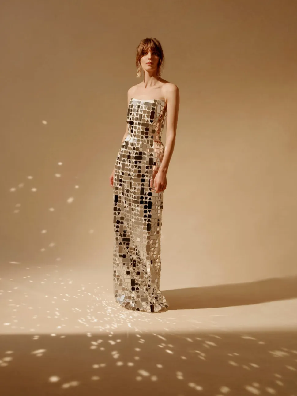 Evora Strapless Mirror Gown