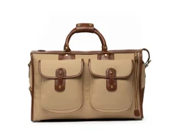 Express No. 2 Duffel Bag in Khaki Twill and Vintage Chestnut