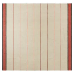Eze 60x60 Tablecloth in Ivory & Red