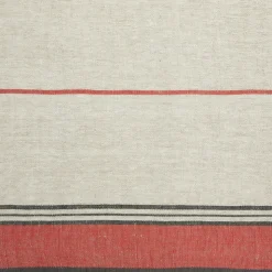 Eze 60x60 Tablecloth in Ivory & Red