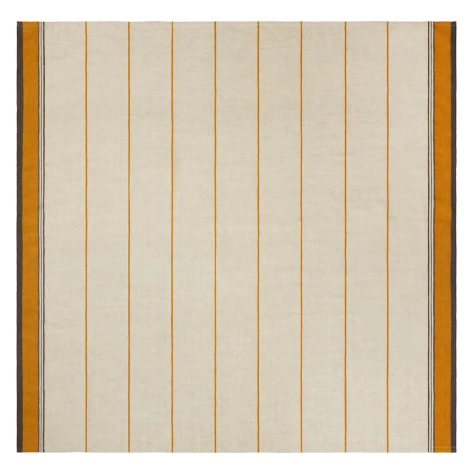 Eze 60x60 Tablecloth in Ivory & Mustard