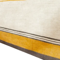 Eze 60x60 Tablecloth in Ivory & Mustard