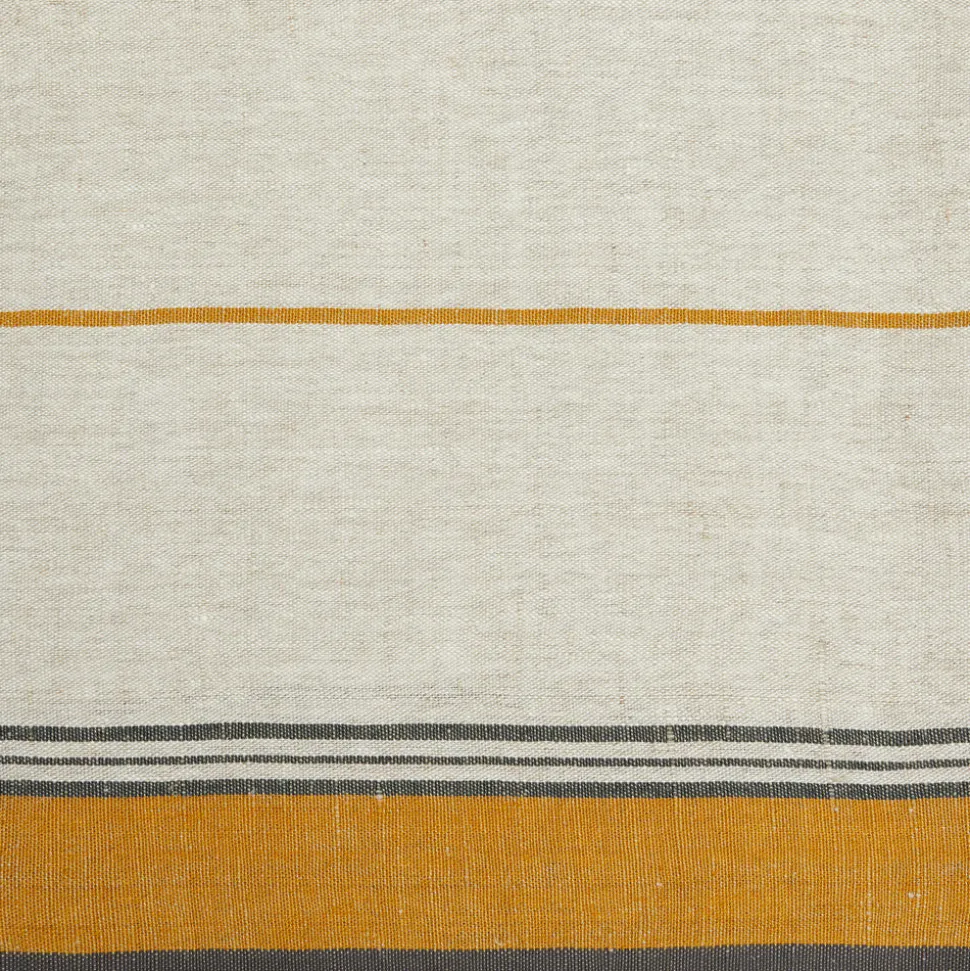 Eze 60x60 Tablecloth in Ivory & Mustard