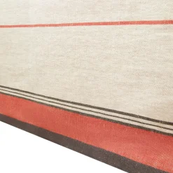 Eze 60x90 Tablecloth in Ivory & Red
