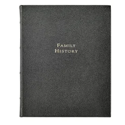 Family History Book in Black