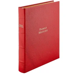 Family History Book in Red
