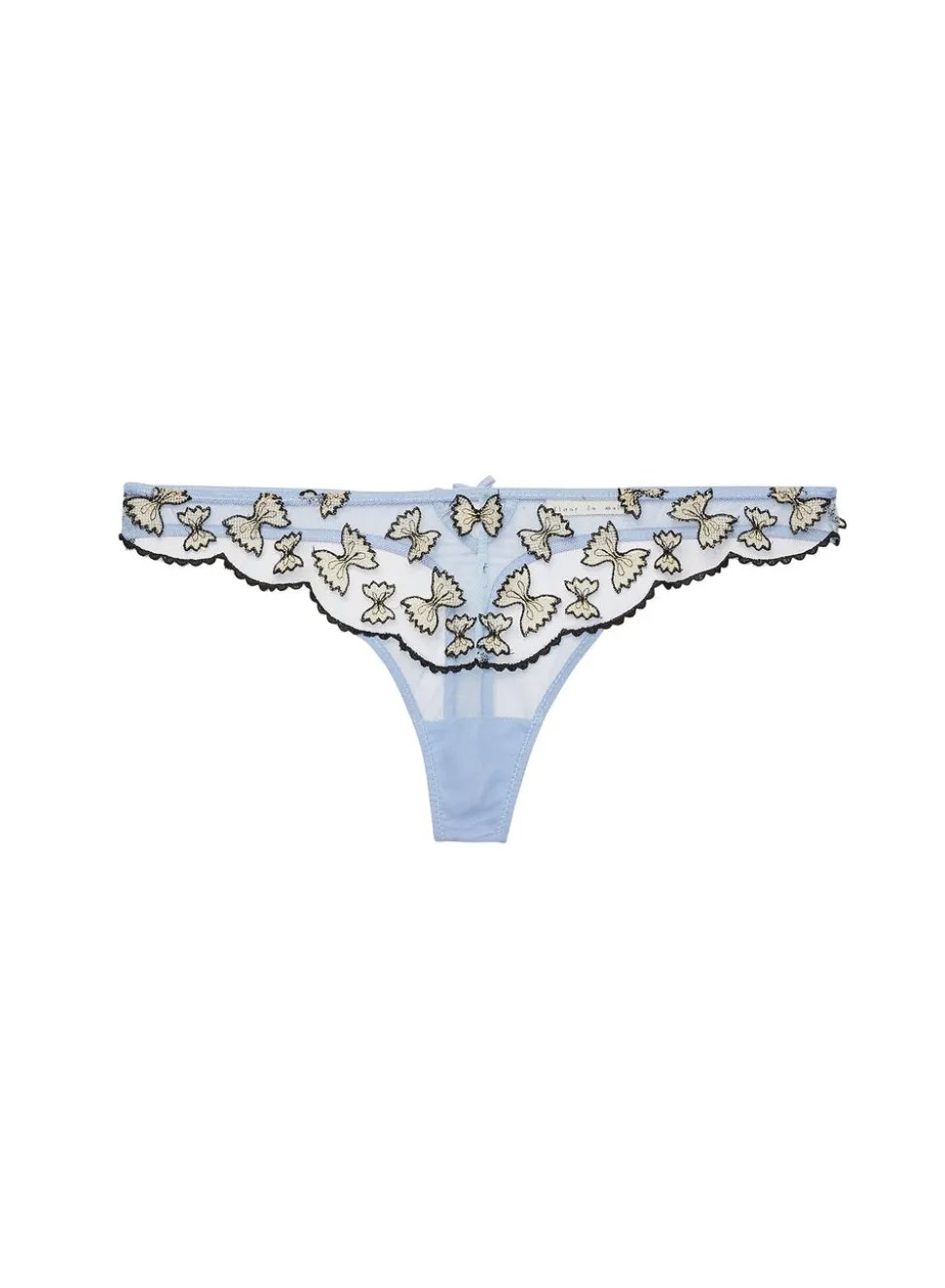 Farfalle Embroidery Thong