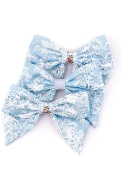 Farmhouse Toile Bow in Blue