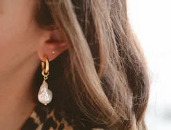 Favorite Pearl Hoops