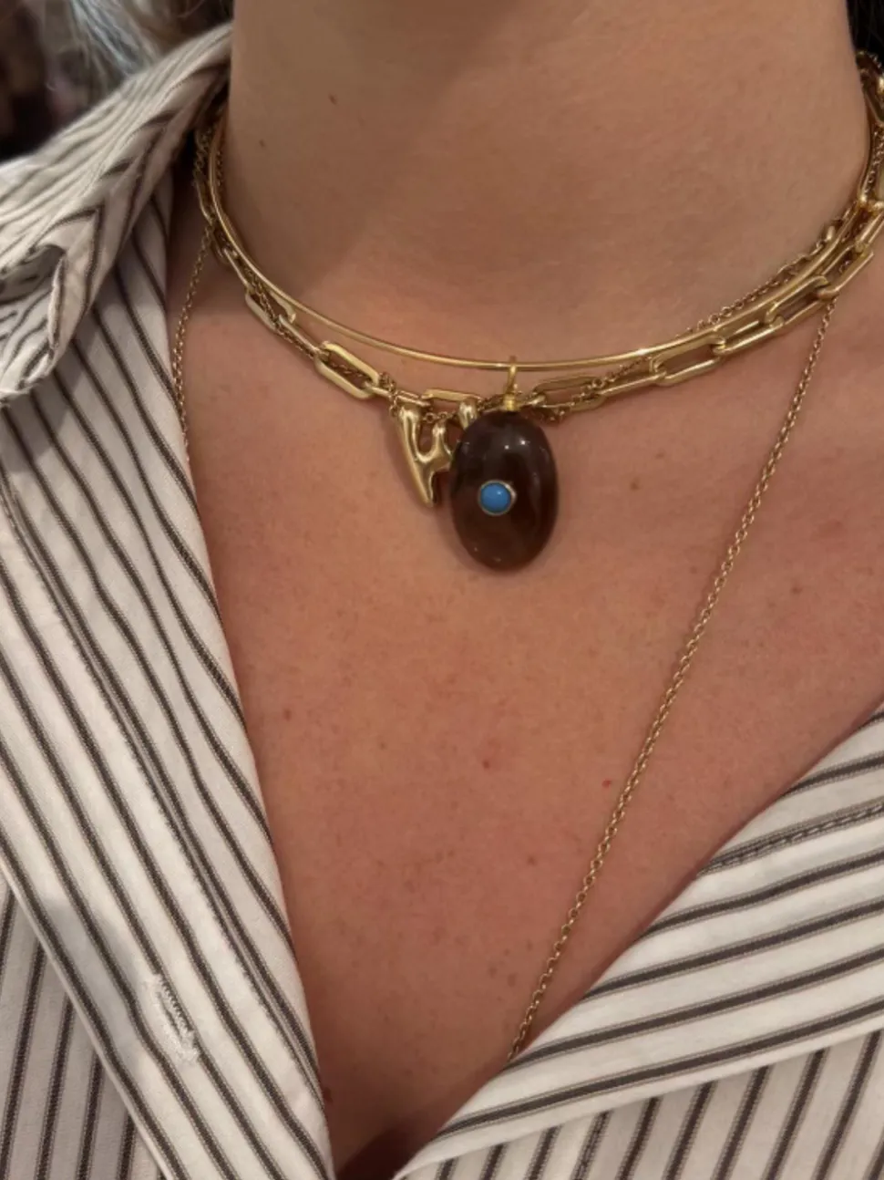 Faye Bezel Necklace