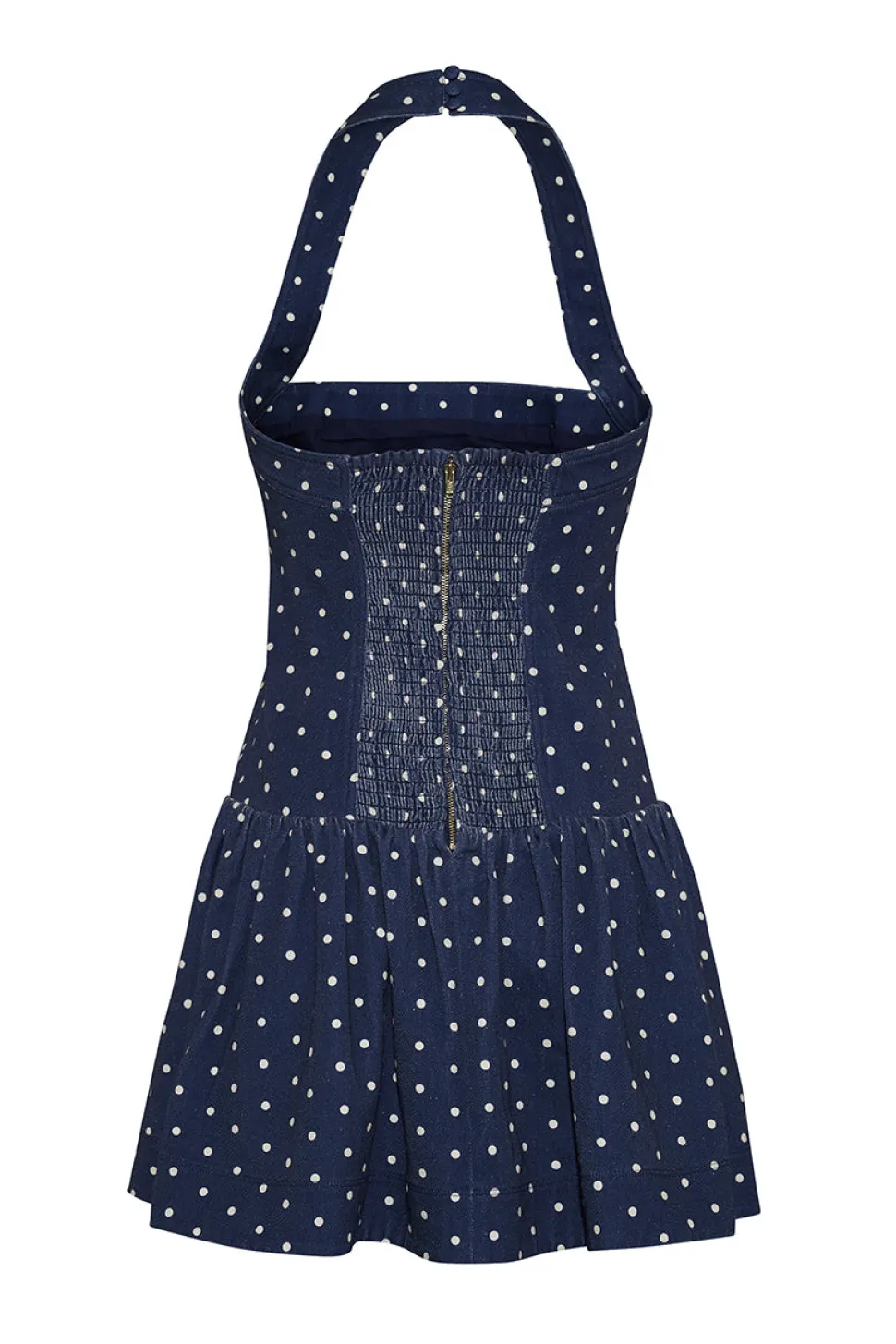 Felicity Mini Dress in Dots Navy