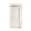 Filament Napkin in White, Gold & Silver, Set of 4