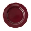 Fiore Dinner Plate in Burgundy