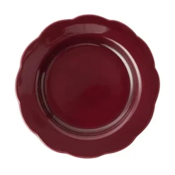 Fiore Dinner Plate in Burgundy
