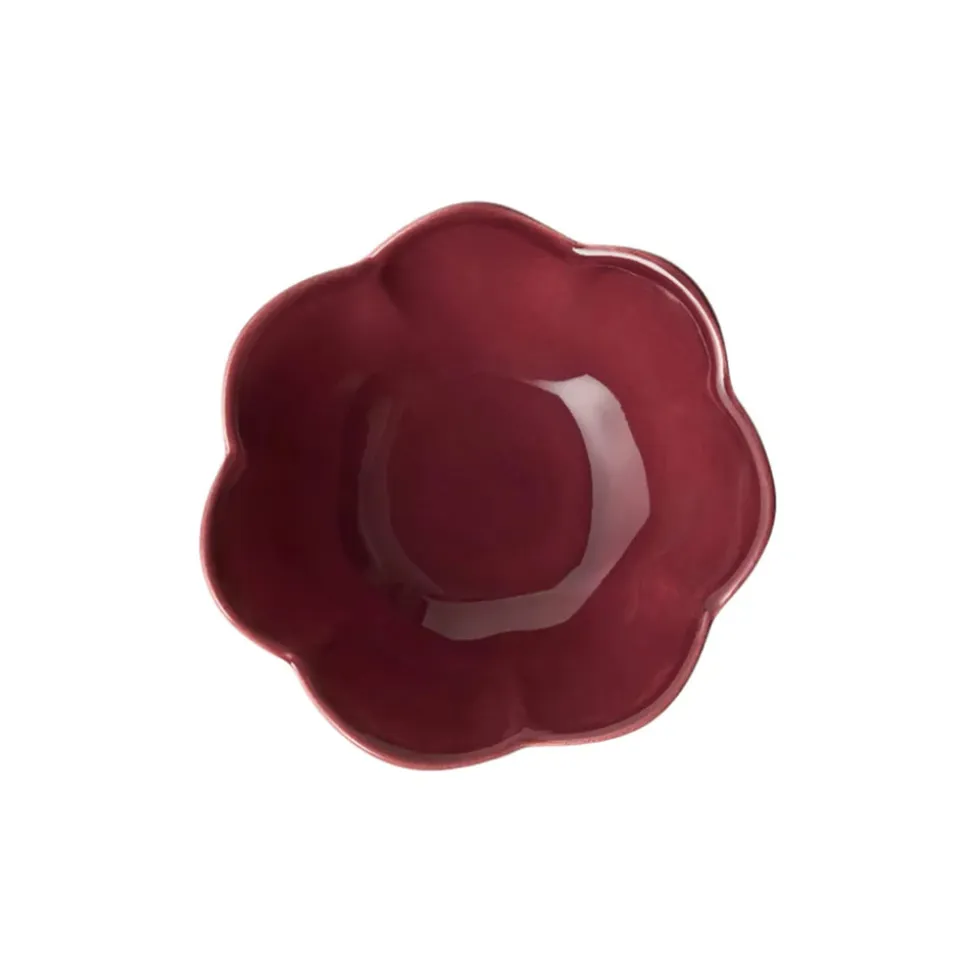 Fiore Ice Cream Bowl in Burgundy