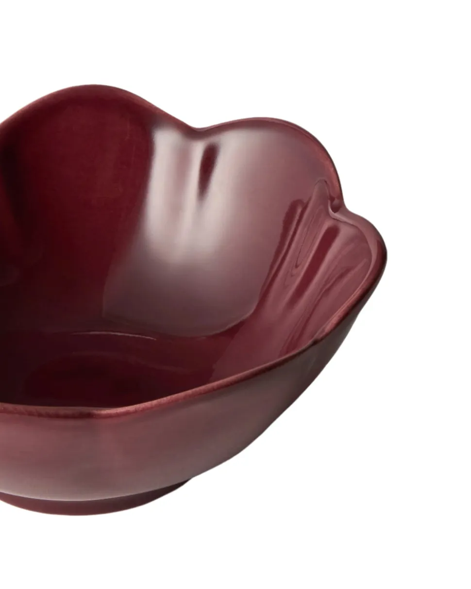 Fiore Ice Cream Bowl in Burgundy