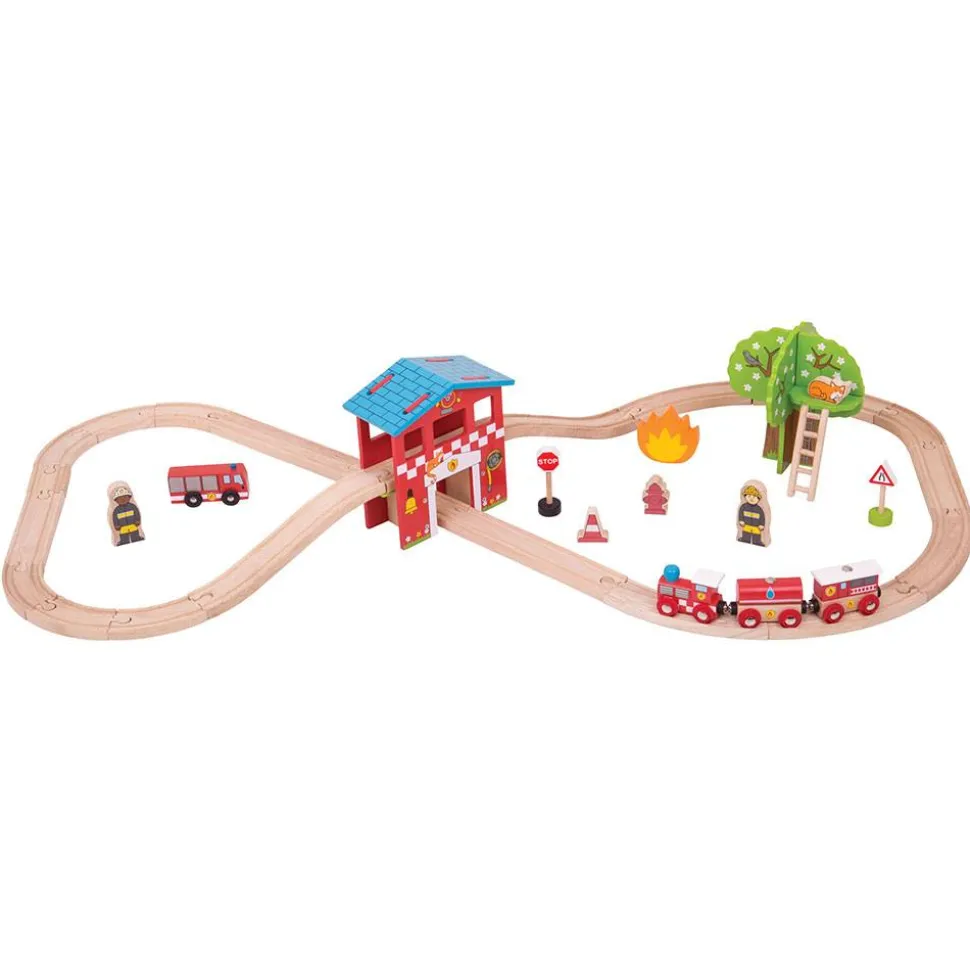 Fire Station Train Set