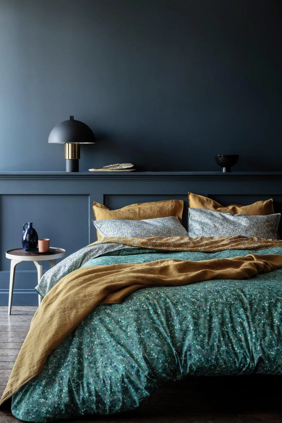 Fitted Sheet Made With Liberty Fabric in Donna Leigh Green