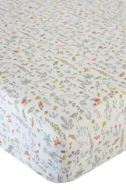 Fitted Sheet Made With Liberty Fabric in Theo Pink