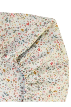 Fitted Sheet Made With Liberty Fabric in Donna Leigh Silver
