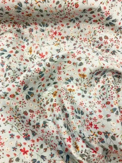 Fitted Sheet Made With Liberty Fabric in Donna Leigh Silver