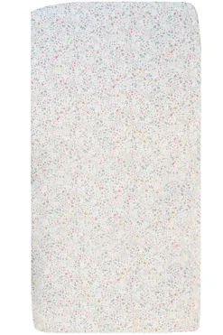 Fitted Sheet Made With Liberty Fabric in Donna Leigh Silver
