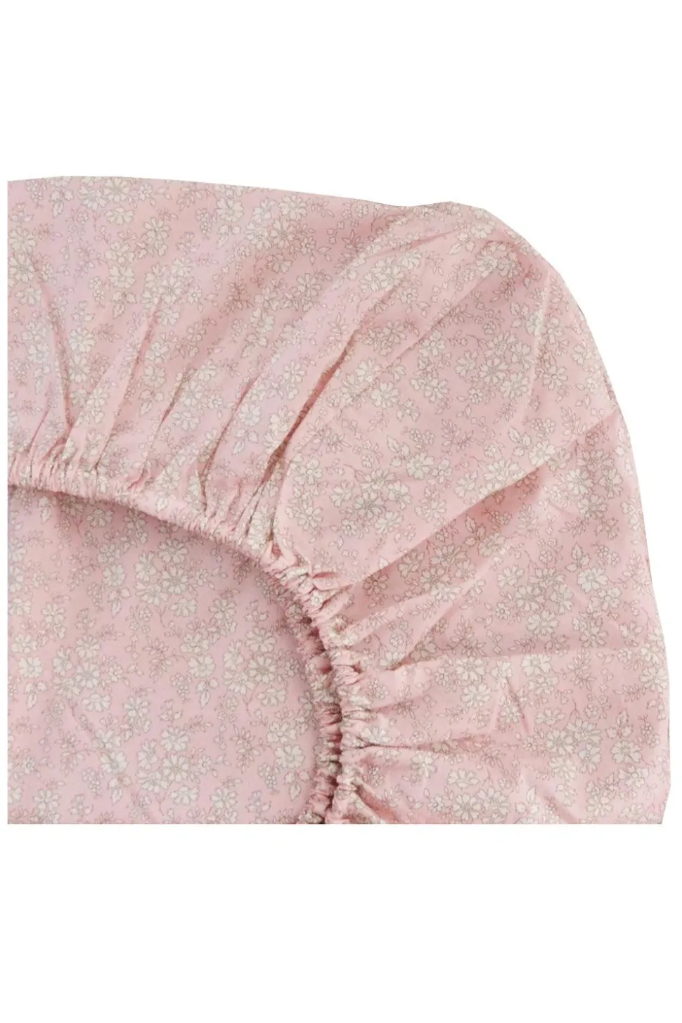 Fitted Sheet Made With Liberty Fabric in Capel Pink
