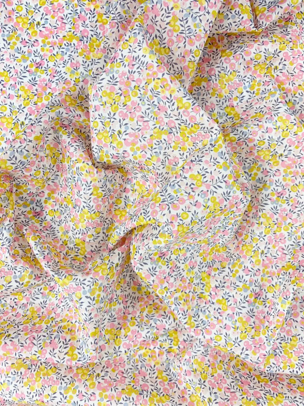 Fitted Sheet Made With Liberty Fabric in Wiltshire Bud Pink