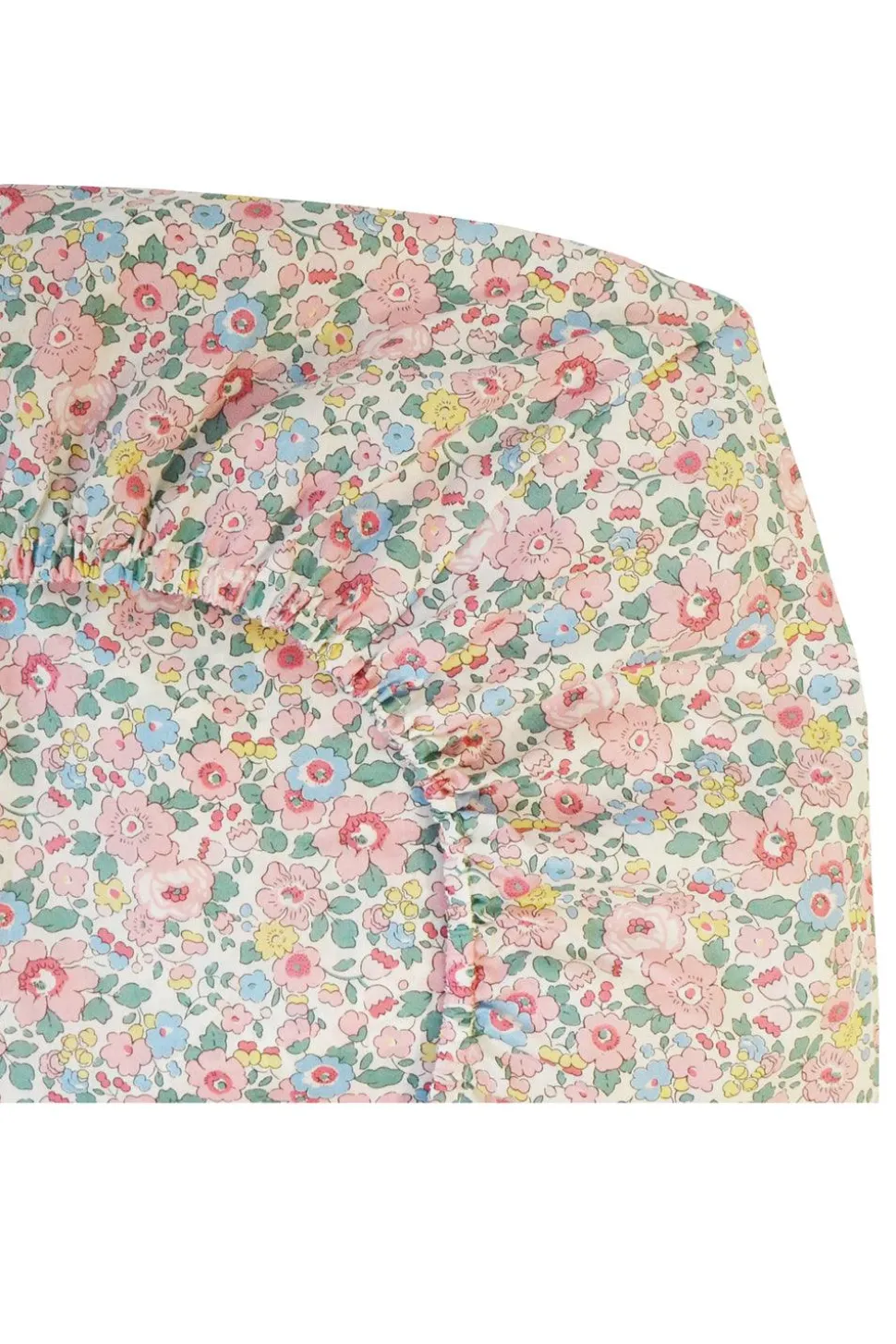 Fitted Sheet Made With Liberty Fabric in Betsy Candy Floss