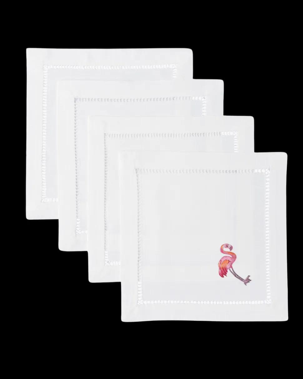 Flamingo Cocktail Napkin Set