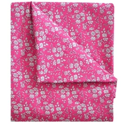 Flat Top Sheet Made With Liberty Fabric in Capel Fuchsia