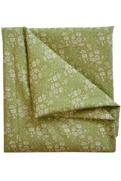 Flat Top Sheet Made With Liberty Fabric in Capel Pistachio