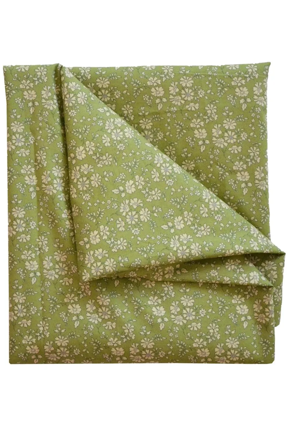 Flat Top Sheet Made With Liberty Fabric in Capel Pistachio