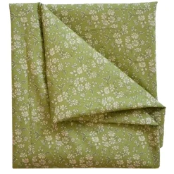 Flat Top Sheet Made With Liberty Fabric in Capel Pistachio