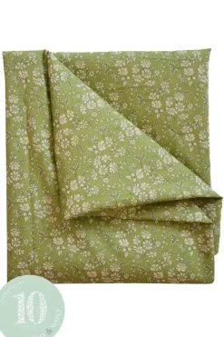 Flat Top Sheet Made With Liberty Fabric in Capel Pistachio