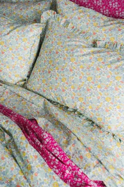 Flat Top Sheet Made With Liberty Fabric in Betsy Sage