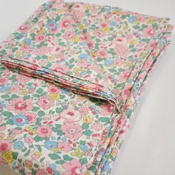 Flat Top Sheet Made With Liberty Fabric in Betsy Candy Floss