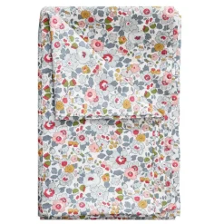 Flat Top Sheet Made With Liberty Fabric in Betsy Grey