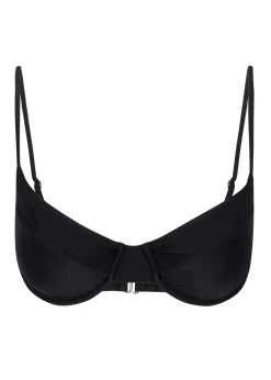 Flora Bikini Top in Black