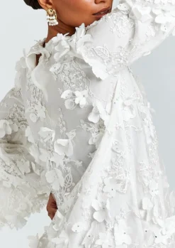 Flora Mini Dress in White