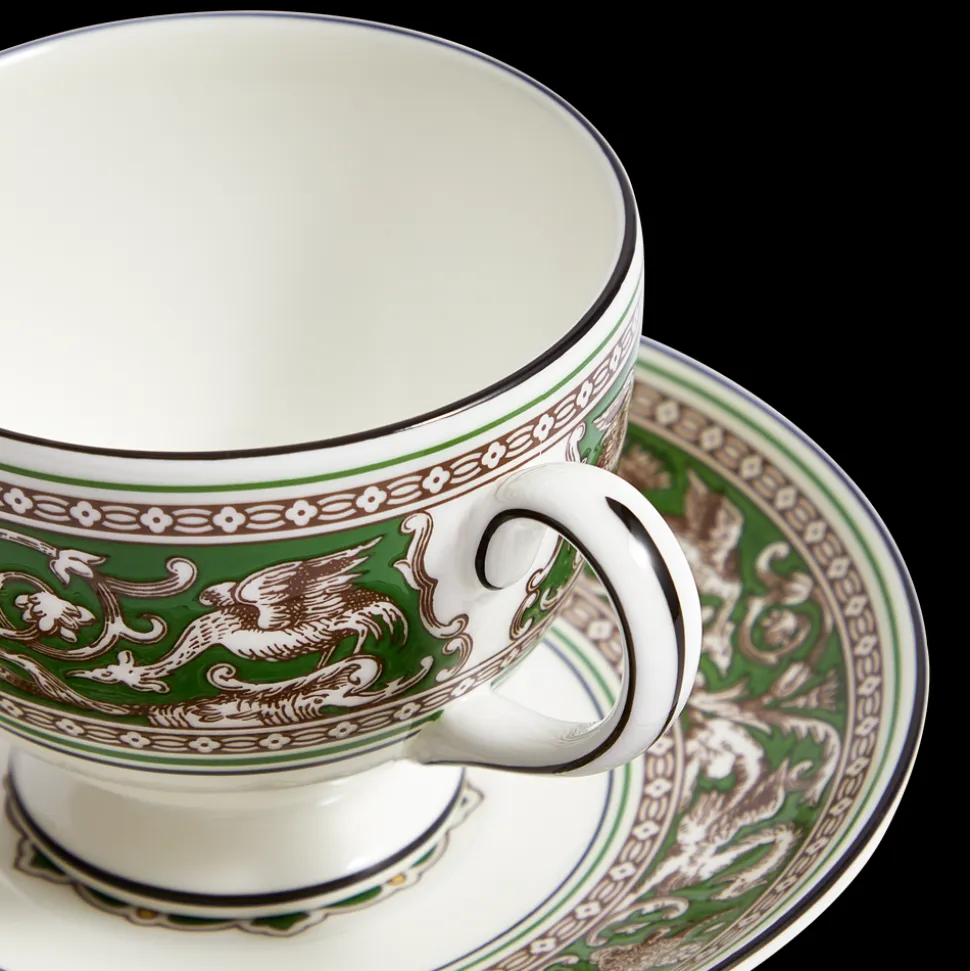 Florentine Verde Teacup Saucer
